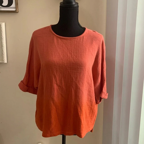 Anthropologie Dolan Ombré Oversized Lounge Tee - Picture 5 of 11